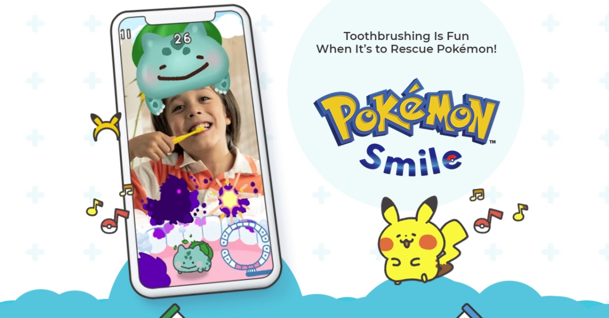 Hra Pokémon Smile učí děti, jak si čistit zuby