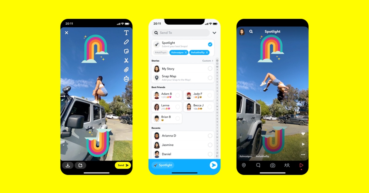 Snapchat zaútočil na TikTok. Za videa bude lidem platit